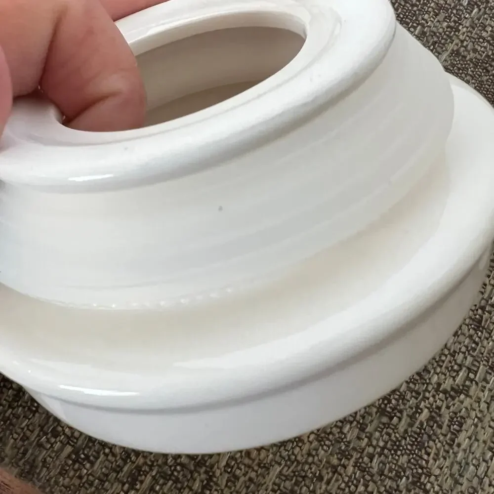 RAE DUNN Ivory Ceramic Canister 10 .5” x 4.5